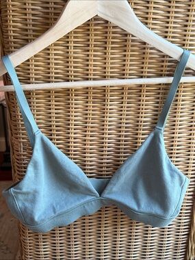 Organic Basics Olive Bralette with Adjustable Straps